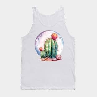 Cactus inside bubble Tank Top